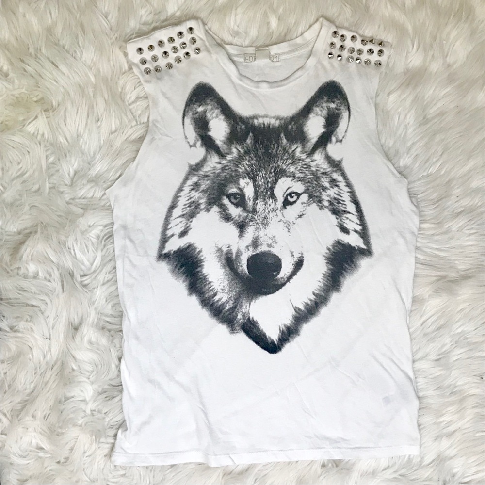 Studded Wolf Muscle Tee